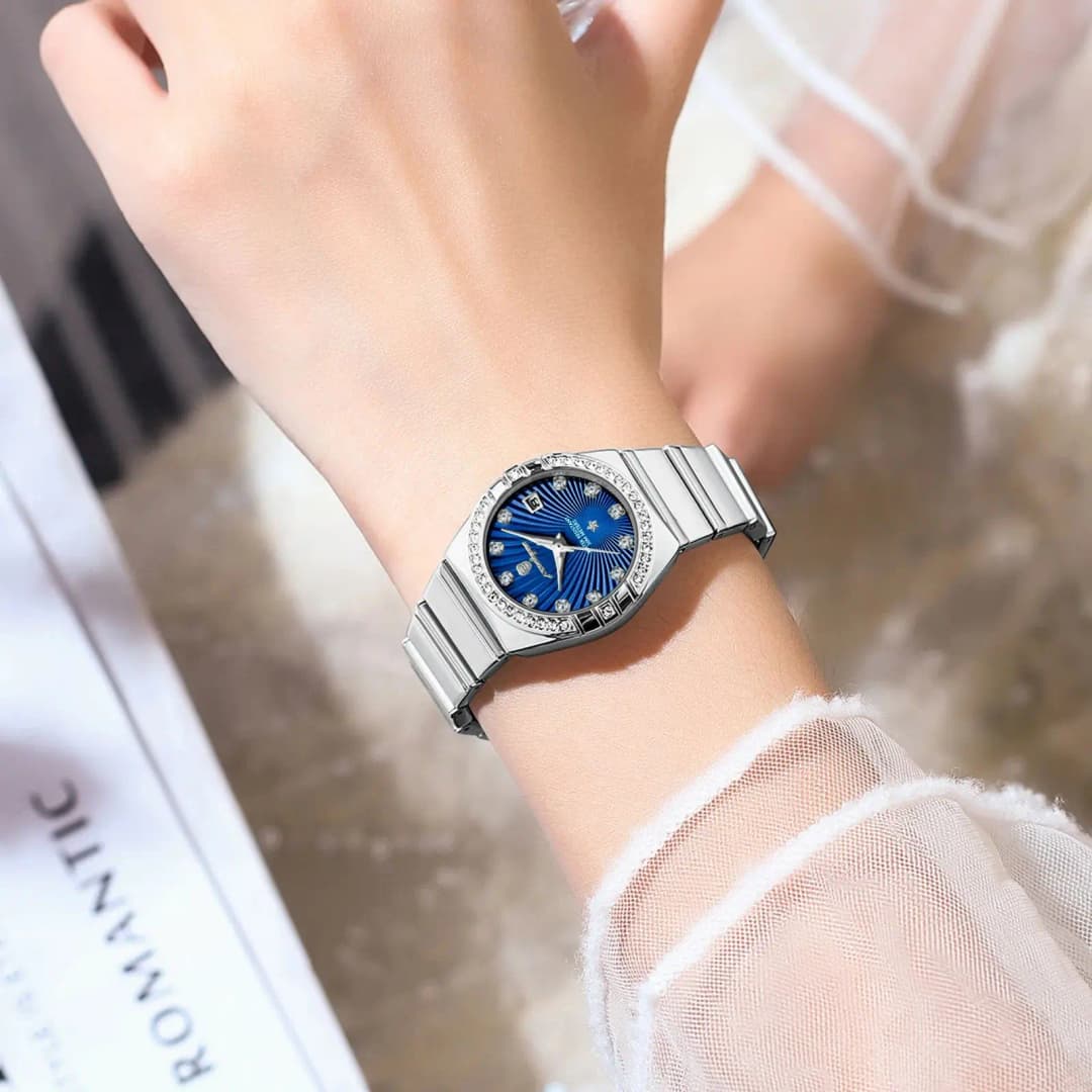 POEDAGAR Luxury Trendy Ladies Watch Luminous Waterproof Stainless Steel Date Woman Watch Fashion Elegant Quartz Women's Watches - 5