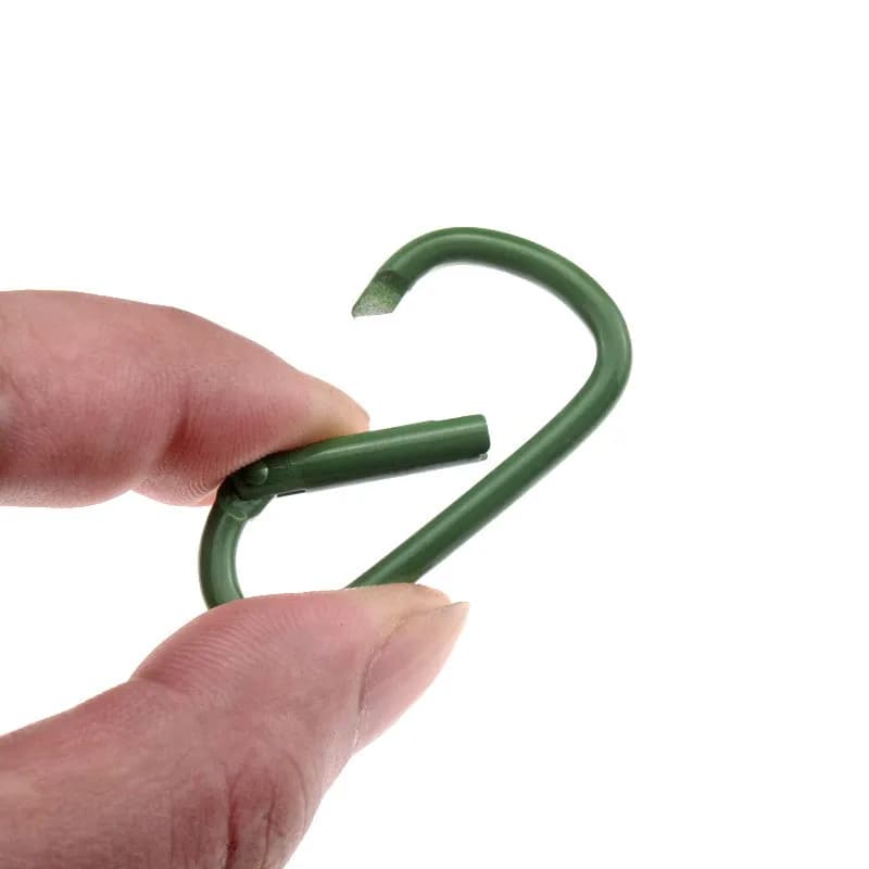 مجموعة 5-20 قطعة من مشابك التسلق من سبائك الألومنيوم، مشابك حقائب، خطاف سناب، حامل مفاتيح لمعدات التخييم - 2