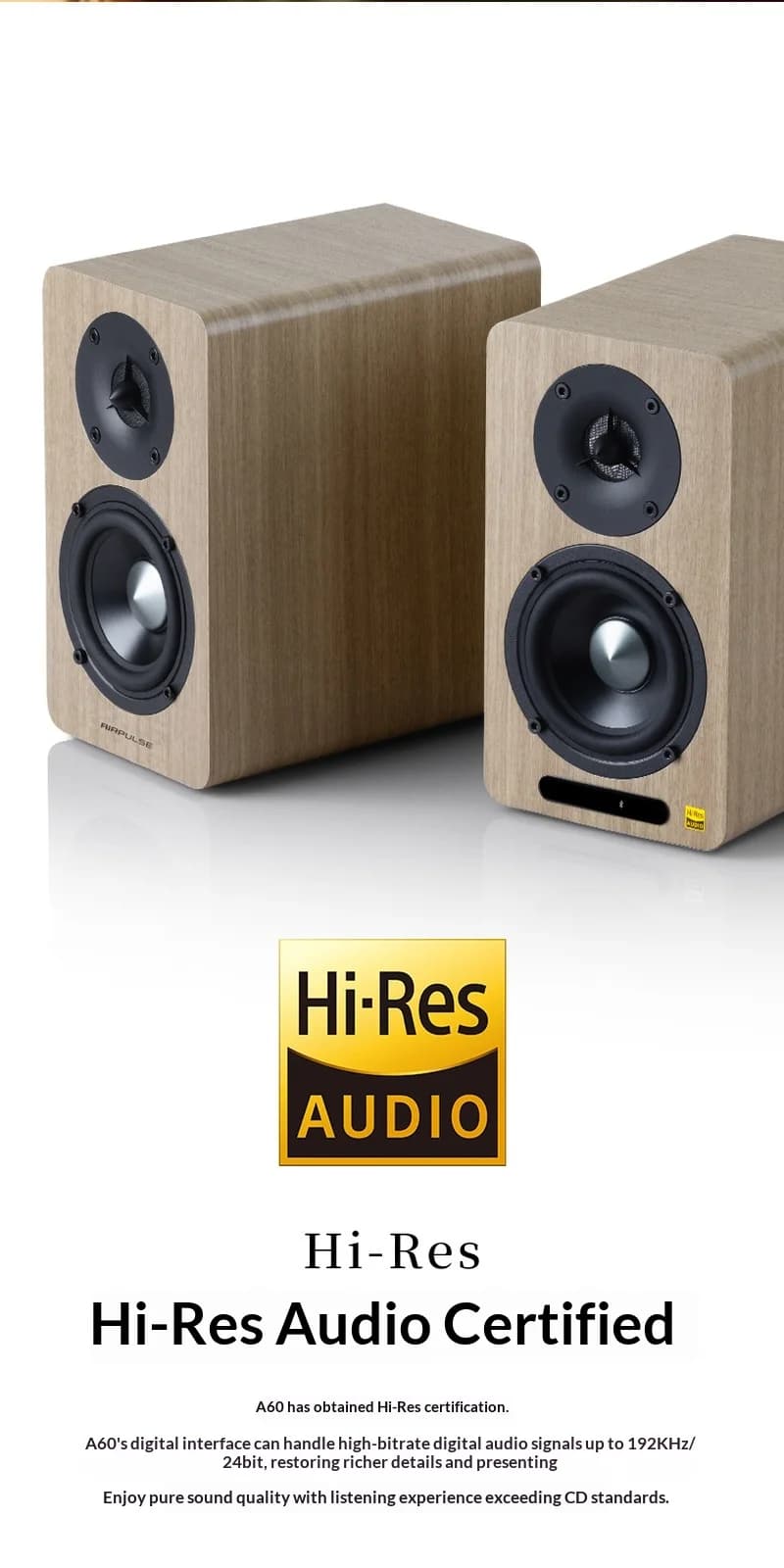 Edifier AIRPULSE A60 Desktop Hifi Bluetooth Speakers Customized Soundbox Loudspeaker High Fidelity Bluetooth 5.1 Laptop Gift PC - 6