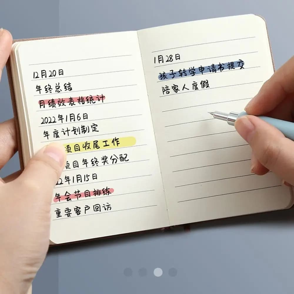 دفتر ملاحظات صغير محمول A7، مفكرة جيب، منظم يوميات ومخطط، أدوات مكتبية مدرسية - 5