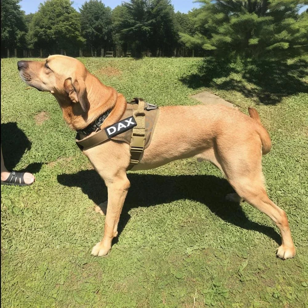 Tactical Dog Vest Training Military Patrol Service Dog Harness Adjustable Nylon Dog Harness with Handle Dog Summer Clothes - 5