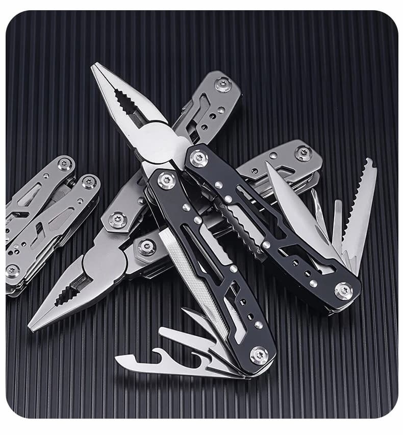 كماشة تكتيكية متعددة الأغراض صغيرة محمولة قابلة للطي، أداة متعددة الاستخدامات للصيد والبقاء والإنقاذ، فتاحة سكين جيب قابلة للطي - 2
