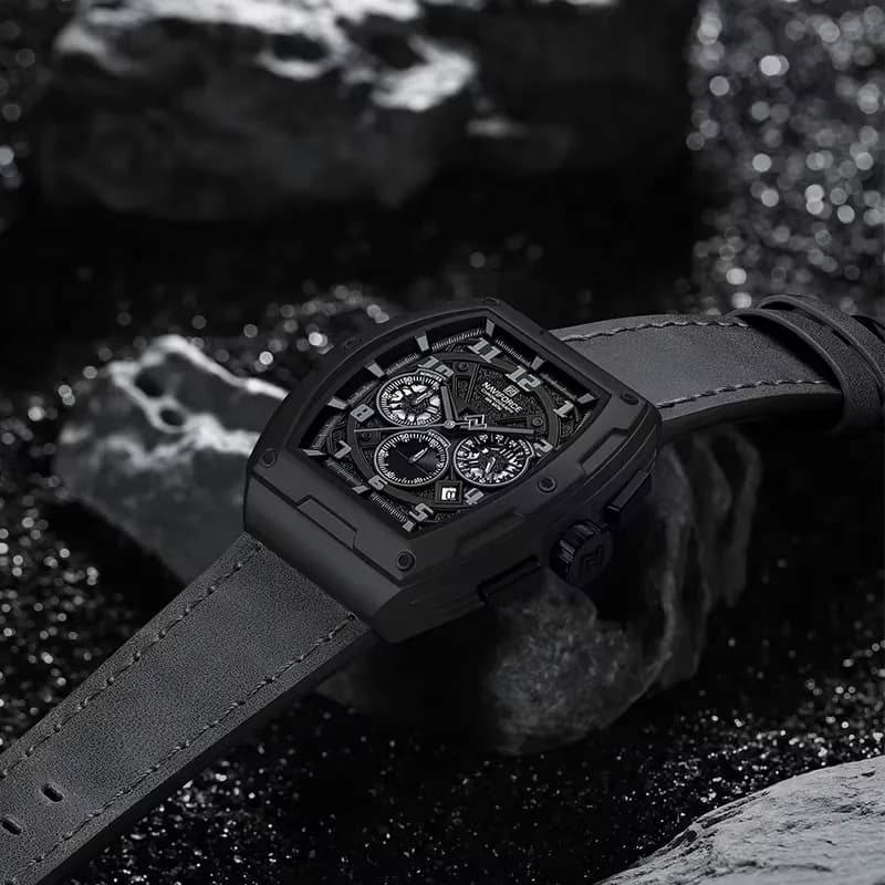 NAVIFORCE Luxury Brand Men Sports Watch Quartz 24 Hours Chronograph Waterproof Male Wristwatches Date Display Clock Reloj Hombre - 4