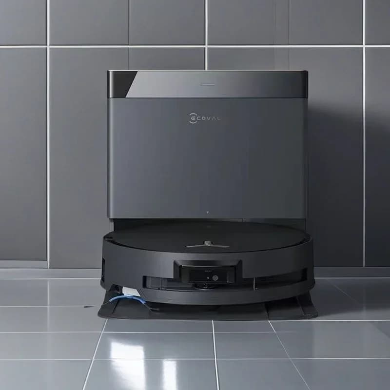 روبوت تنظيف الأرضيات Ecovacs X8pro plus مع ميزة الكنس والمسح المتكاملة، تنظيف آلي بالكامل - 6