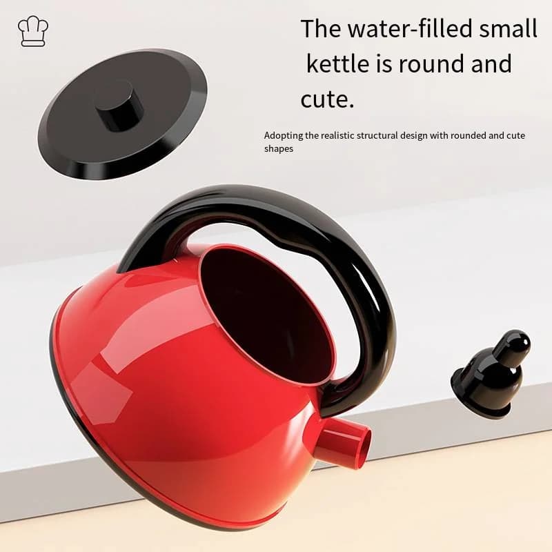 Children's Educational Play Kitchen Set – Pretend Play Cookware with Simulated Induction Cooker, Cooking & Cutting Toys for Boys - 3