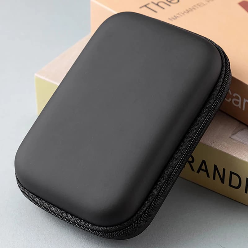 حقيبة قرص صلب 2.5 بوصة HDD/SSD حقيبة حماية أقراص صلبة حقيبة تخزين محمولة لشحن كابل USB - 4