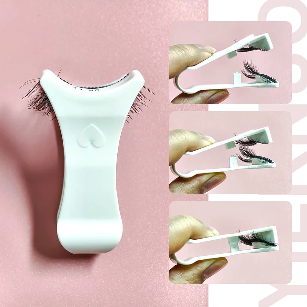 1pcs False Eyelashes Tweezer Curler Clip Clamp Makeup Tools Professional Magnetic Eyelashes Extension Applicator - 3