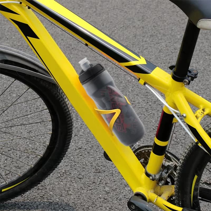 600ML Double Layer Bike Water Bottle PP5 Heat & Cold Insulated Sports Water Cup Outdoor Cycling Water Bottle Bicycle Accessory - 2