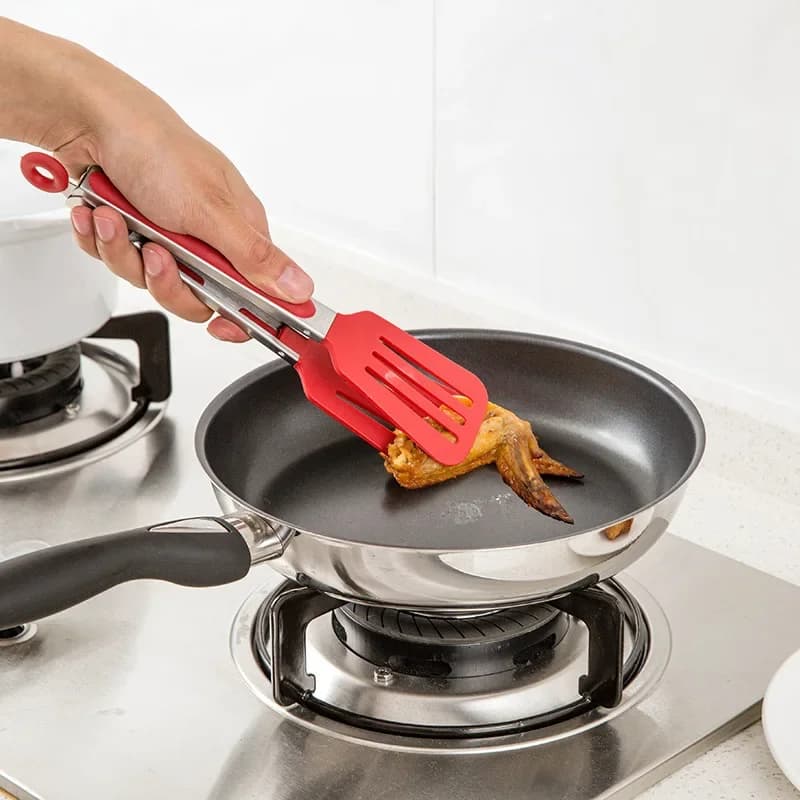 Silicone Bbq Tongs Bbq Clip Kitchen Clips Silicone Food Tongs Food Clips Kitchen Tool for Home Stainless Steel Shovel - 3
