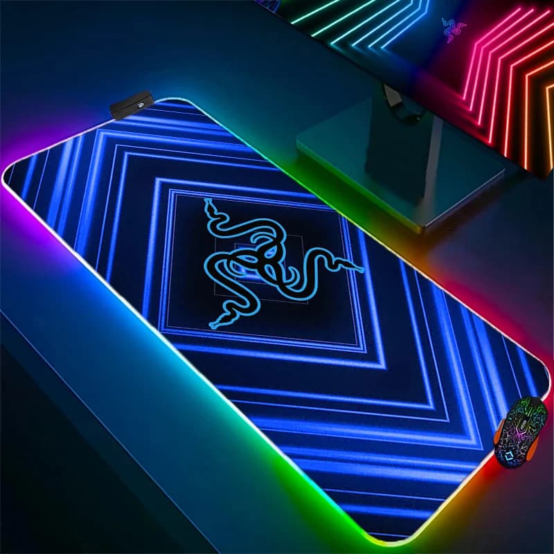 RGB Mouse Pad Gaming  Gamer Backlight Mouse Pads PC Keyboard Pad LED Mousepad Computer office Mouse Mat Razer Design Desk Mat