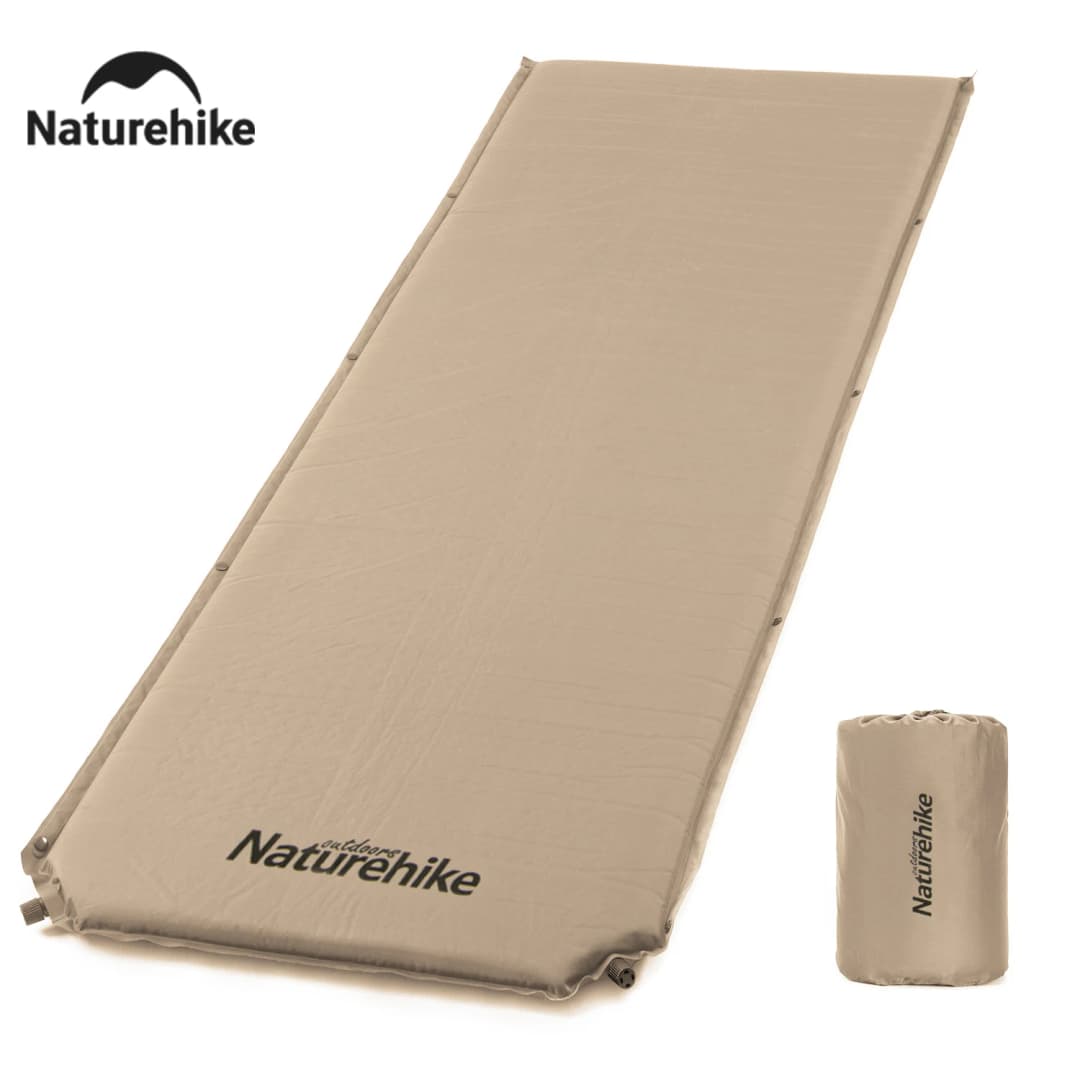 مرتبة هوائية ذاتية النفخ من Naturehike قابلة للطي مقاومة للماء سمك 5 سم مناسبة للتخييم والمشي لمسافات طويلة