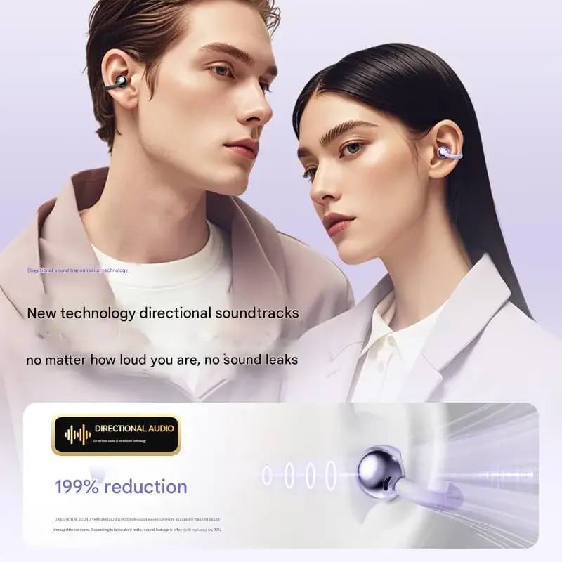 سماعة سوني الأصلية اللاسلكية المفتوحة Q88 مع مشبك أذن وتقنية ENC وبلوتوث 5.4 ومكالمات عالية الدقة وتحكم باللمس متوافقة مع أندرويد وآي أو إس - 5