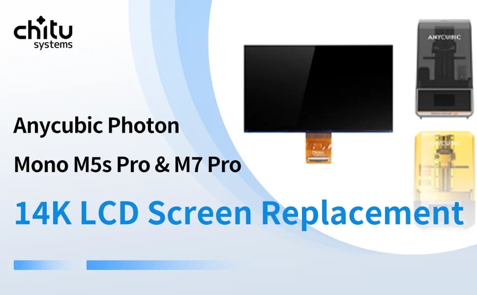Anycubic Photon Mono M5s Pro / Mono M7/ M7 Pro 10.1 inch 14K Monochrome Original LCD Screen Replacement 3D Printer Part - 5