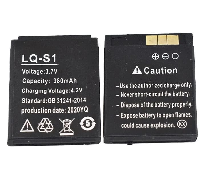 1pc Smart Watch Battery LQ-S1 3.7V 380mAh lithium Rechargeable Battery For Smart Watch QW09 DZ09 W8 Universal Watch Battery - 5