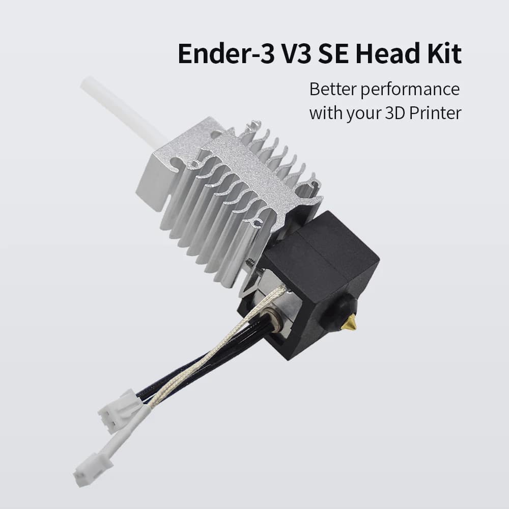 Creality Ender 3 V3 SE Hotend Kit Titanium Alloy Throat Bimetal Heatbreak 24V 40W J-head Ender-3 V3 SE Heating Block Kit - 4