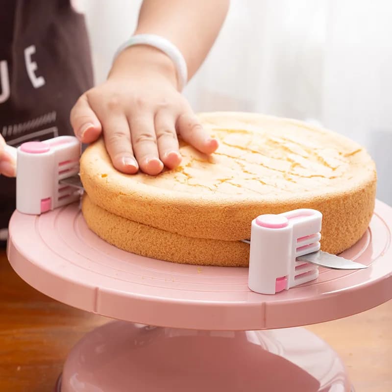 2 Pieces / Set 5 Layers Cut Bread Knife Splitter Toast Slicer Bread Cutter Food-Grade Plastic Cake Bread Cutter - 3