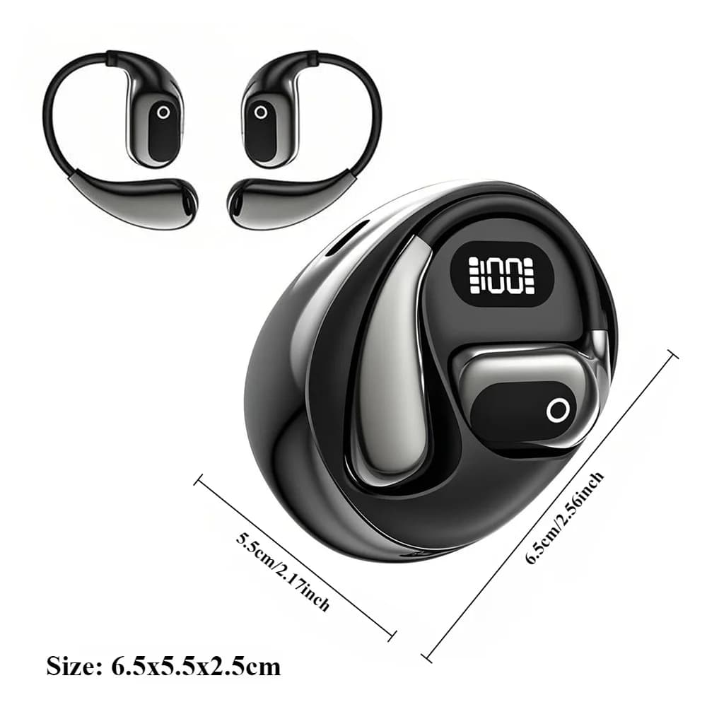 سماعات رأس بلوتوث ذكية لاسلكية 144 لغة مترجم في الوقت الفعلي AI HiFi سماعات أذن سفر منخفضة الكمون ENC سماعات أعمال - 6