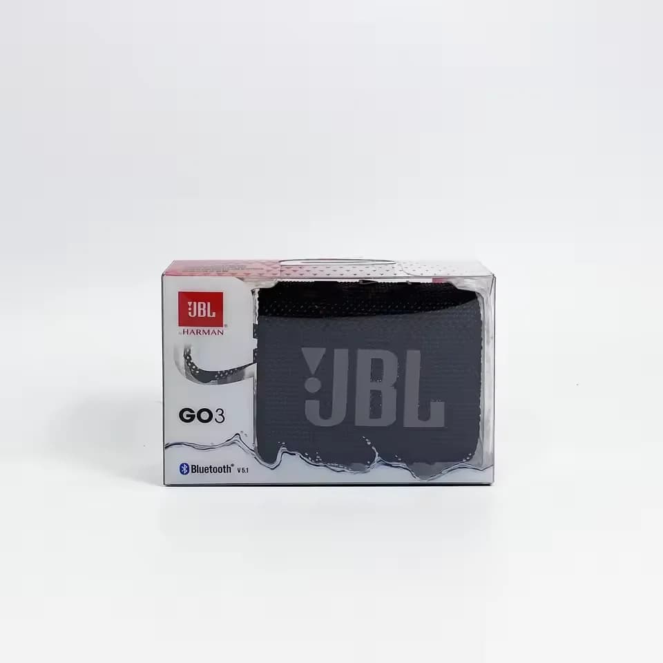 سماعة بلوتوث لاسلكية أصلية JBL GO 3 محمولة مقاومة للماء، سماعات خارجية للرياضة والباس والحفلات JBL GO3