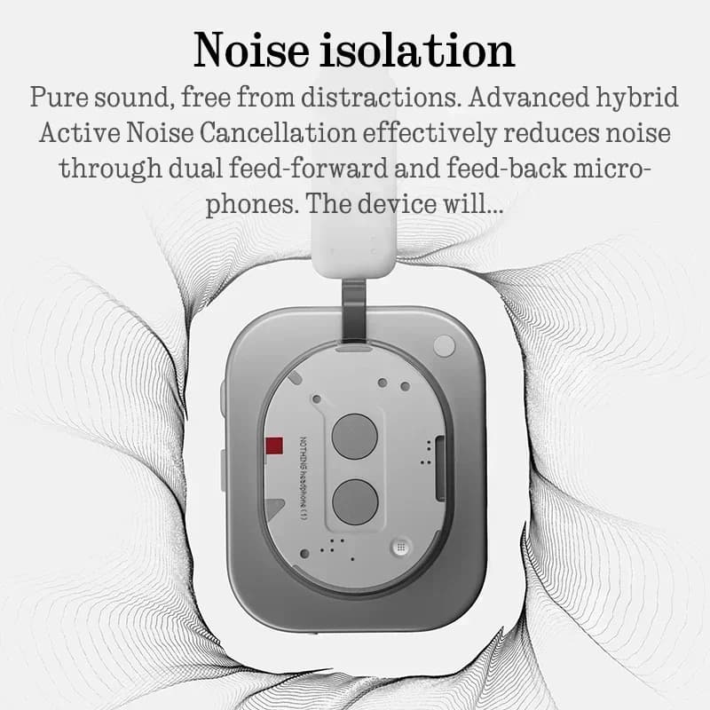 Nothing Headphone (1) Up to 80 hours of playback - 5