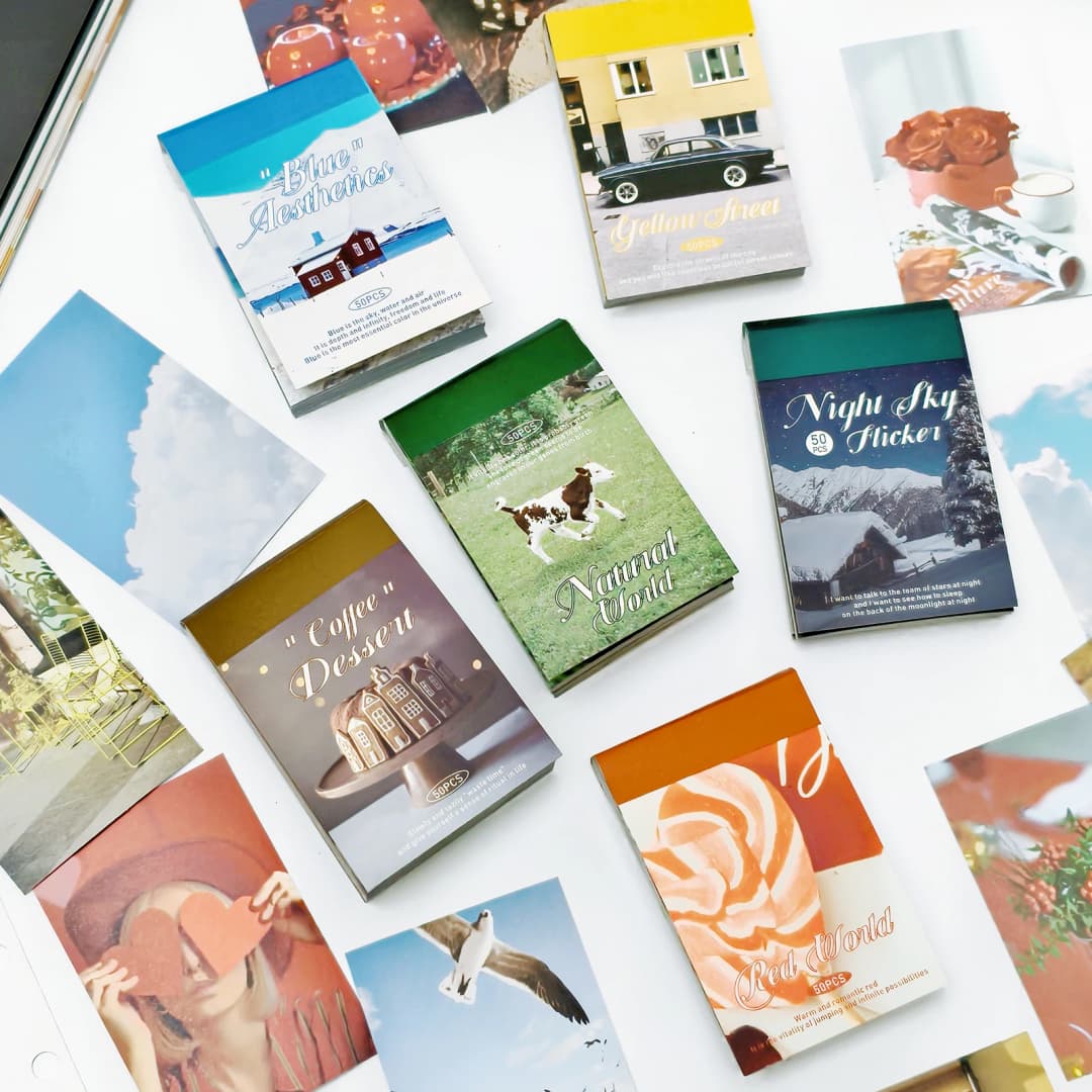 300 قطعة ملصقات واشي لصنع الألبومات، أسلوب الرسم الرجعي، كتاب ملصقات لدفاتر الملاحظات والمخططين، ملصقات جمالية - 4