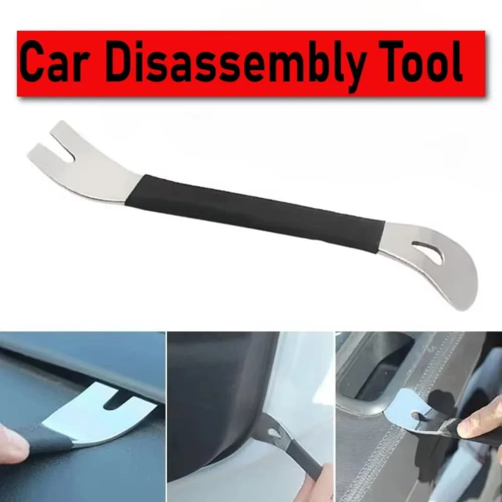 Car Stainless Steel Pry Plate Car Audio Disassembly Installation Tool Navigation Sound Instrument Panel Interior Foot Pad Trims - 3