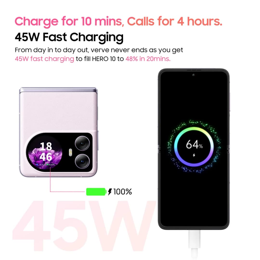 هاتف بلاكفيو HERO 10 الذكي، شاشة قابلة للطي AMOLED مقاس 6.9 بوصة، معالج MTK Helio G99، 12GB رام، 256GB تخزين، كاميرا 108MP، بطارية 4000mAh - 6