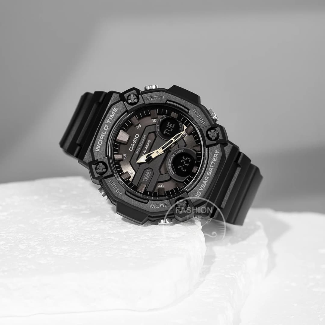 Casio Men's Dual display Multi-function electronic watch AEQ-120W series - 3