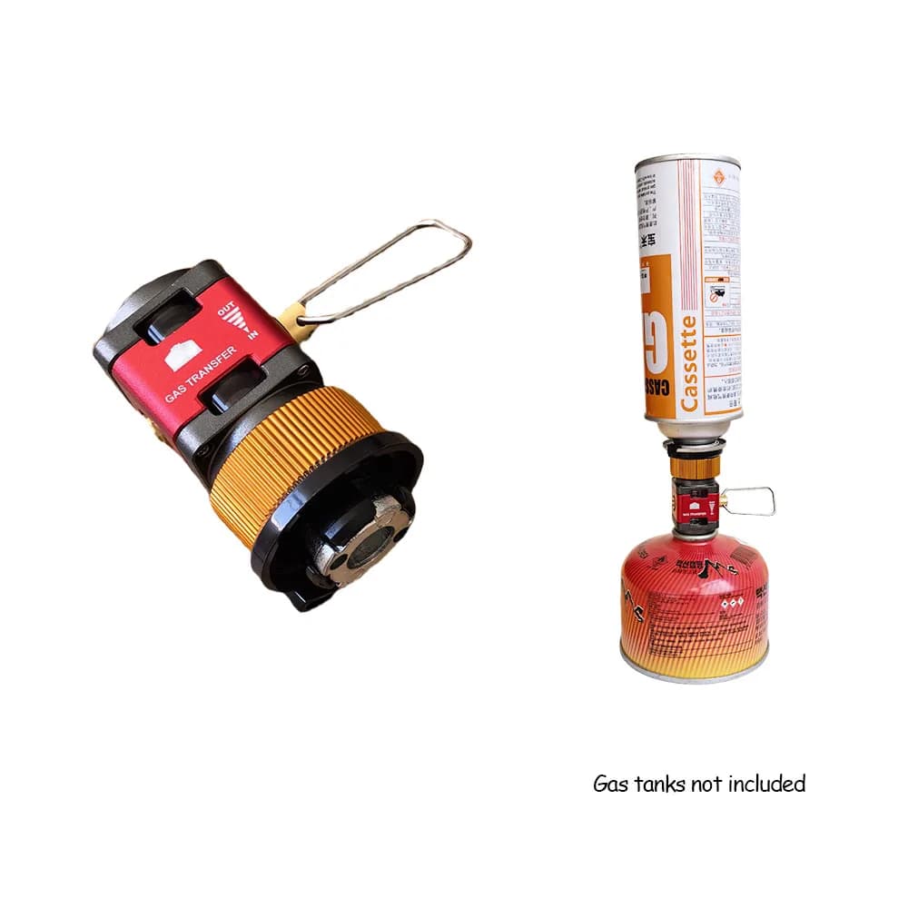 Outdoor Camping Visual Gas Tank Converter Tank Gas Refill Adapter Isobutane/Butane Mutual Charge Gas Adapter Collection Valve - 3
