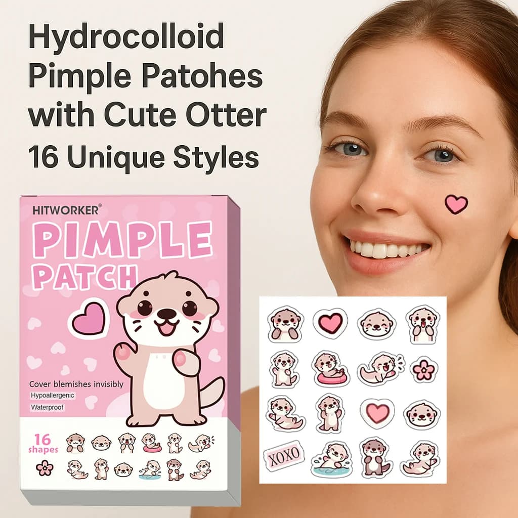 48/80 رقع حب الشباب، رقع حب الشباب للتنظيف العميق تغطي حب الشباب والعيوب، ملصقات بقع الوجه والجلد، أنماط لطيفة - 3