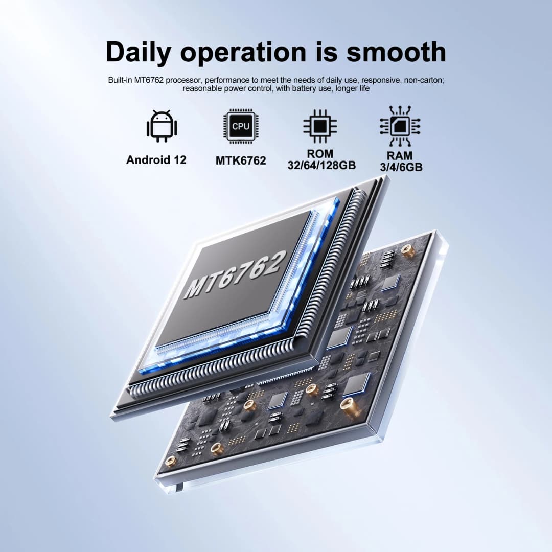 هاتف ذكي صغير SERVO 19 Air 4G LTE بنظام أندرويد 12.0، ذاكرة وصول عشوائي 6 جيجابايت، ذاكرة قراءة فقط 128 جيجابايت، متجر Play، فتح الوجه، نظام تحديد المواقع GPS، بطاقتي SIM، شاشة 3.88 بوصة - 4