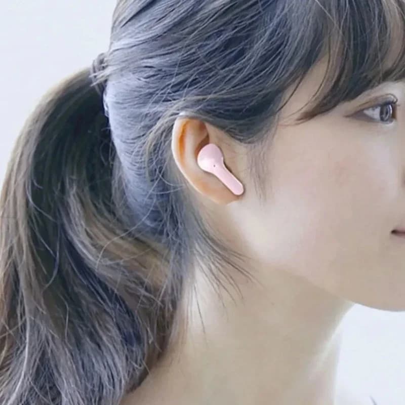 سماعات TWS بلوتوث لاسلكية بإلغاء الضوضاء ستيريو هاي فاي رياضية مع شاشة رقمية وعلبة شحن شفافة - 2