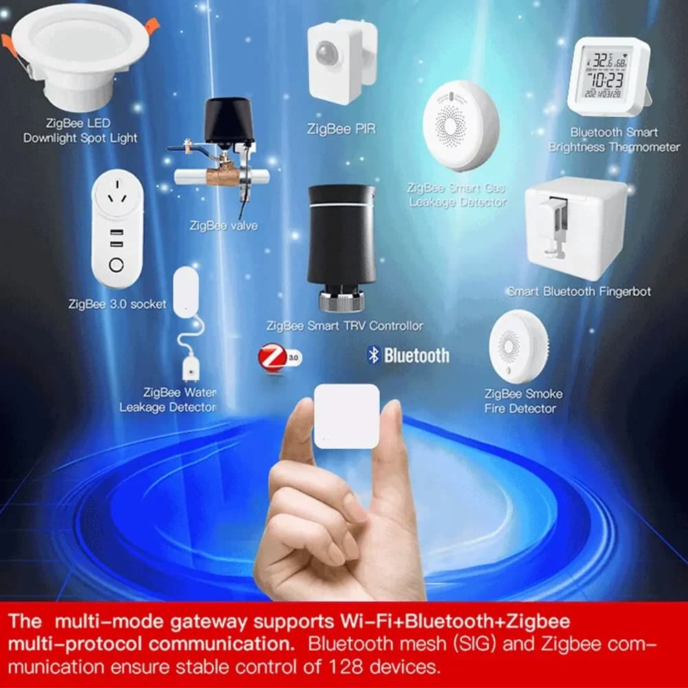 Tuya Zigbee Hub  Wireless Multi Mode Gateway For Smart Home Automation for ZigBee Devices Via Smart Life - 4
