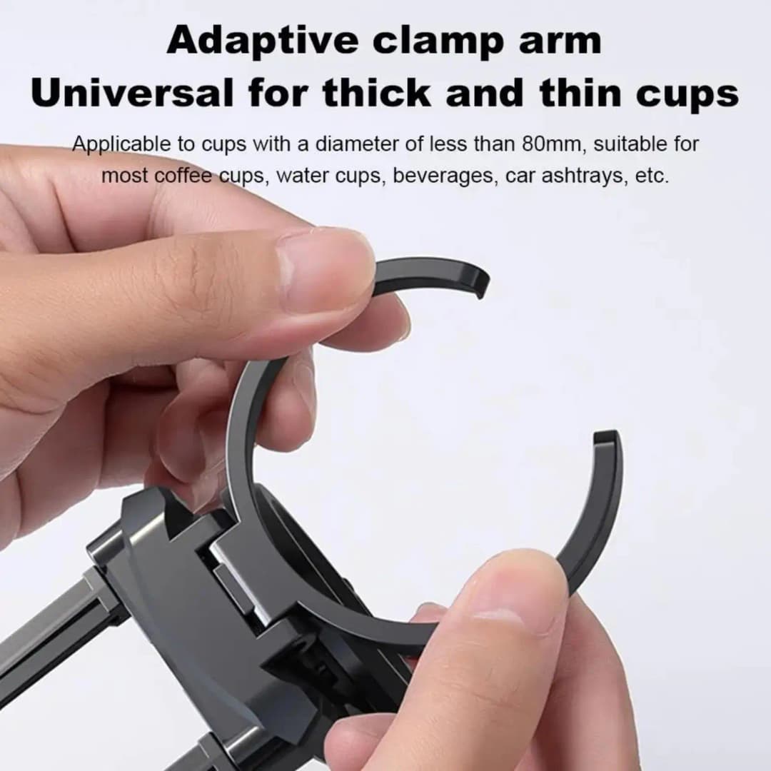 Foldable Car Air Vent Cup Holder, Universal Auto Drink Mount, 360° Rotating Beverage Stand - 2