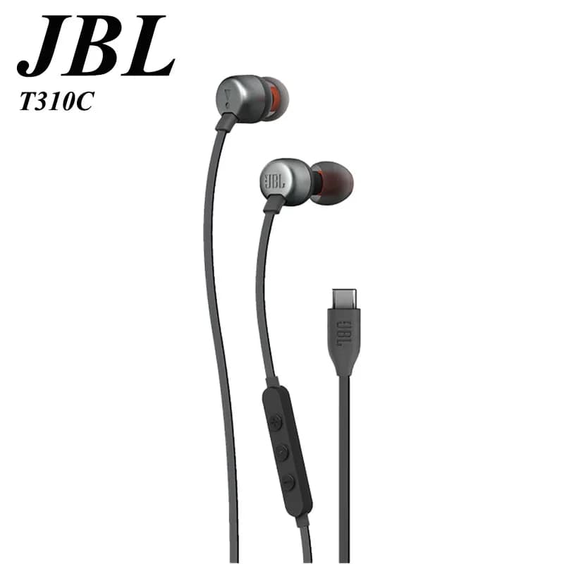 JBL TUNE 310C Officially Authorized Wired In-ear Headphones Built-in Microphone Hi-Res AUDIO Type-C Interface for Sports Call