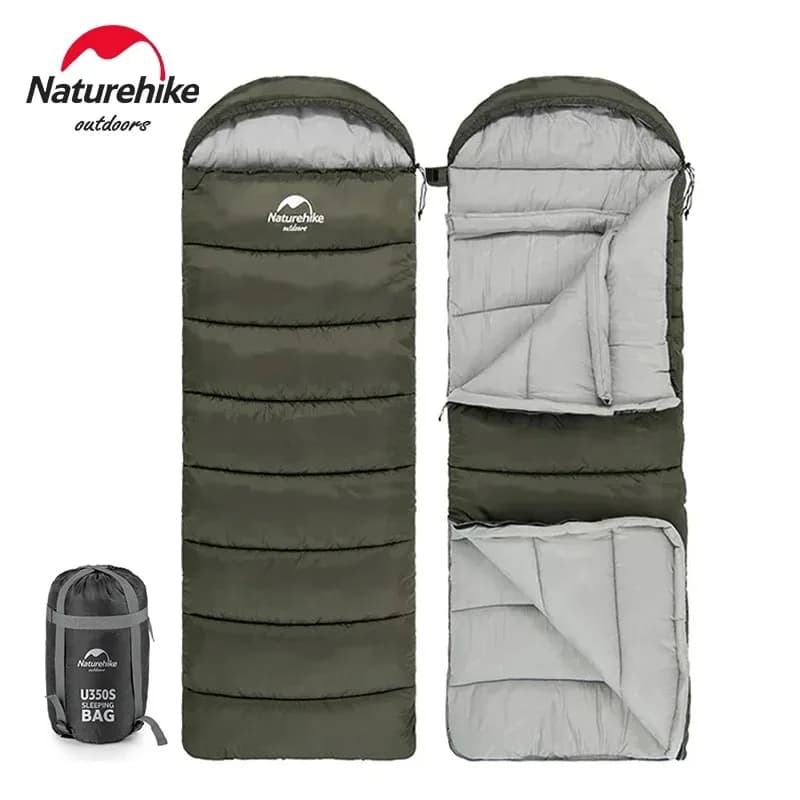 Naturehike Cotton Sleeping Bag Ultralight Camping Accsesorios Winter Outdoor Waterproof Envelope Sleeping Bag Hiking Travel U350