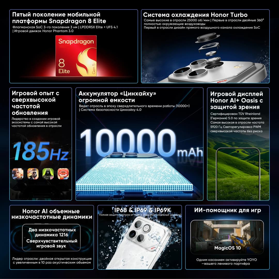 هونور X9c 5G نسخة عالمية 2024 جديد بشاشة منحنية 6.78 بوصة مقاومة للسقوط بمعدل تحديث 120 هرتز وكاميرا مزدوجة 108 ميجابكسل وبطارية 6600 مللي أمبير في الساعة بنظام أندرويد 14 وشريحتين - 2