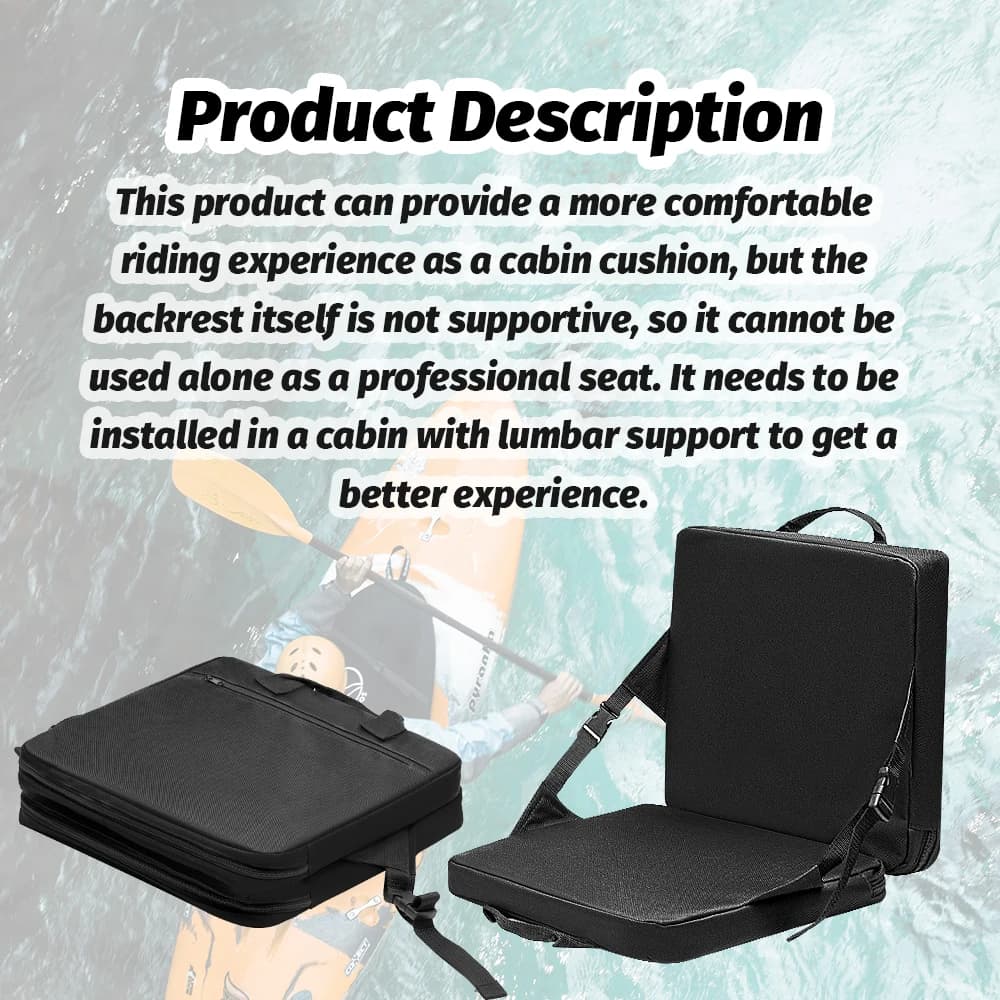 Portable Stadium Cushion 1.5in Thick Foldable Bleacher Seat with Handle Water-resistant Chair Pad for Sports Events & Camping - 6
