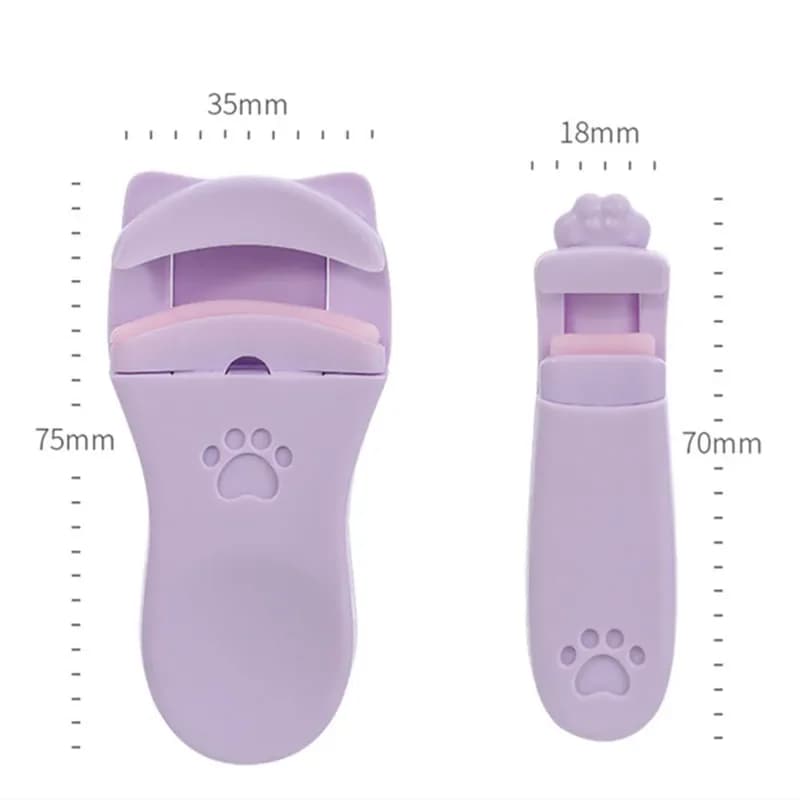 ملقط رموش جديد على شكل مخلب قطة، زاوية واسعة، مجموعة احترافية، ملقط رموش يدوم طويلاً، أداة تجميل محمولة للنساء