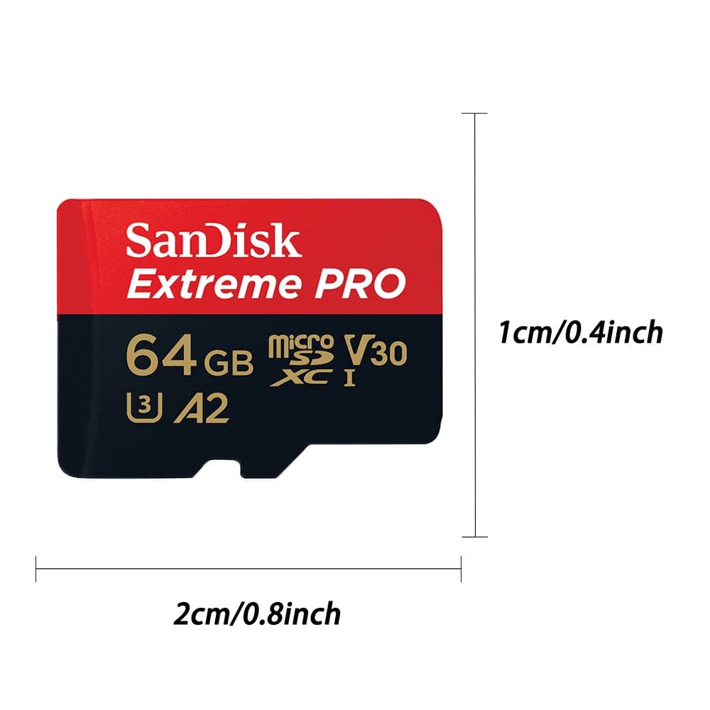 SanDisk Extreme PRO Micro SD Card 128GB 64GB 32GB 512GB 256G 400G Micro SD 1TB Flash Memory Card SD U3 4K V30 Microsd TF Cards - 2