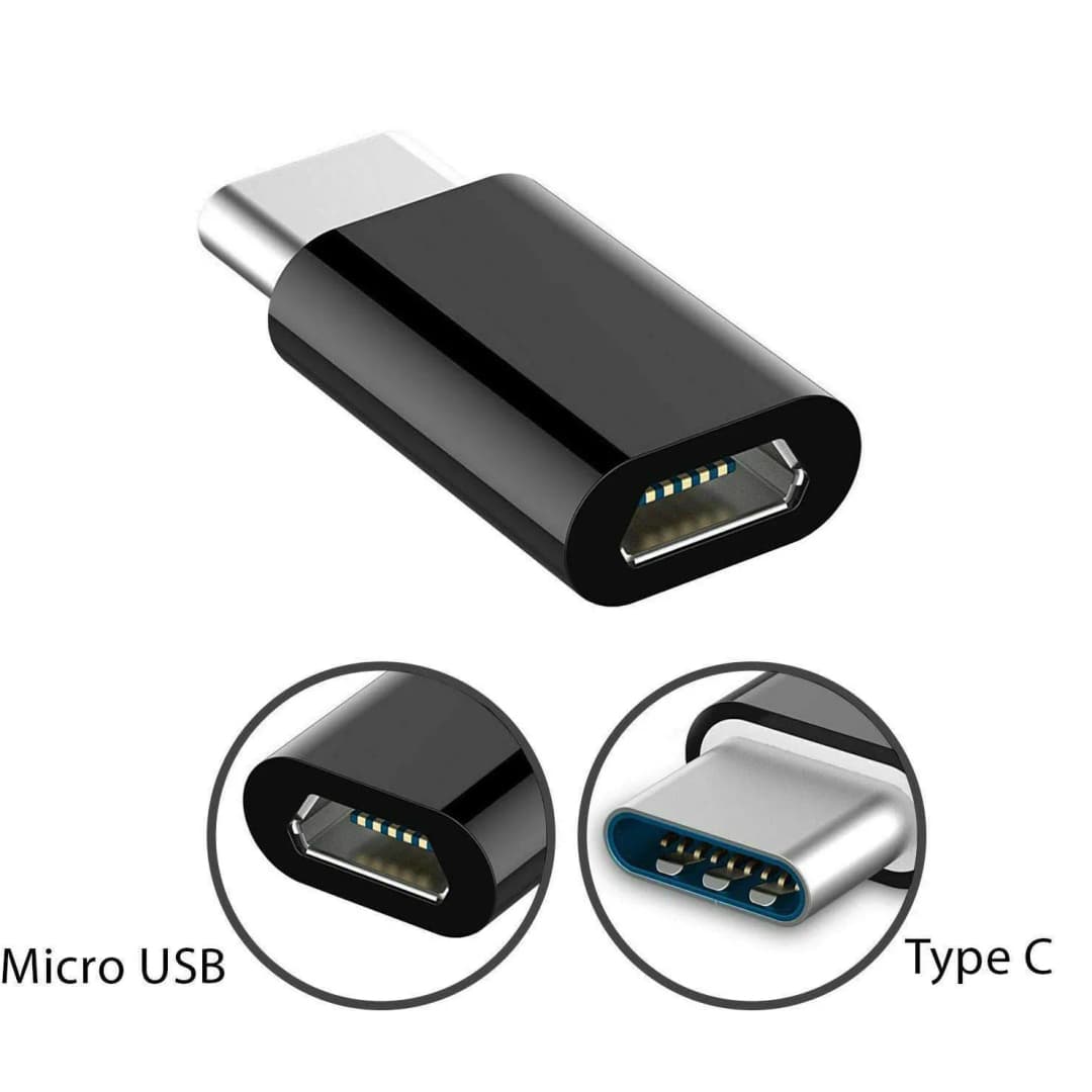 محول من مايكرو USB أنثى إلى نوع C ذكر، محول OTG من مايكرو-B إلى USB-C، ملحقات هاتف - 3