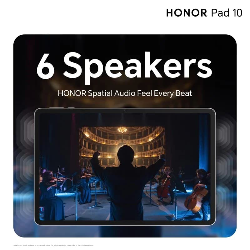 100% نسخة عالمية أصلية HONOR Pad 10 معالج Snapdragon 7 Gen 3 شاشة LCD مقاس 12.1 بوصة بطارية 10100mAh شحن فائق HONOR 35W نظام MagicOS 9.0 - 6