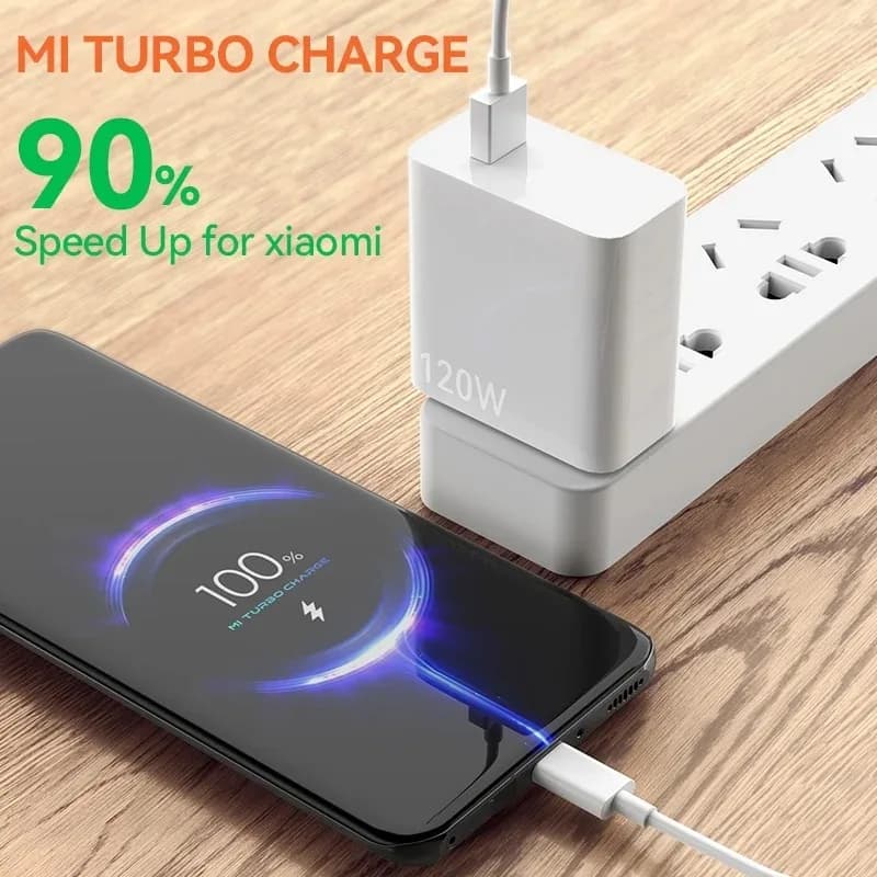 كابل Xiaomi الأصلي USB Type C 120W 67W شاحن توربو سريع Mi 15 14 13 12T Pro 12 11 Ultra Poco X6 X7 Redmi Note Black Shark 5 - 4