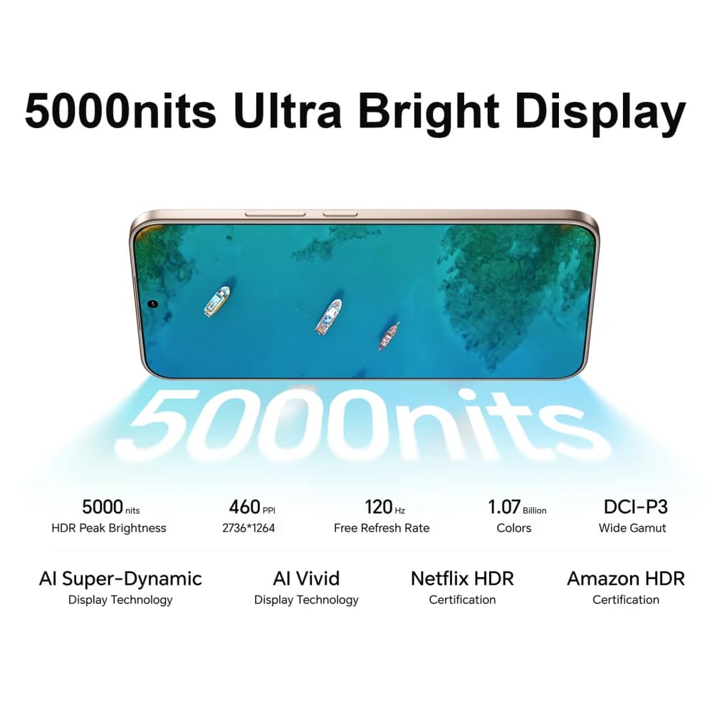 هونر 400 نسخة عالمية هاتف ذكي 5G شاشة 6.55 بوصة 120 هرتز AMOLED كاميرا مزدوجة 200 ميجابكسل معالج Snapdragon 7 Gen 3 بطارية 6000 مللي أمبير شحن فائق 80 واط - 3