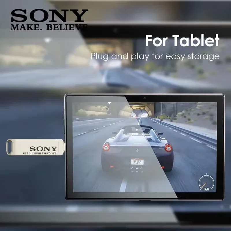 سوني يو اس بي فلاش درايف معدني عالي السرعة نوع-سي 2 تيرا بايت 1 تيرا بايت 512 جيجا بايت 256 جيجا بايت محمول 128 جيجا بايت 64 جيجا بايت ذاكرة ستيك لهواتف شاومي - 6