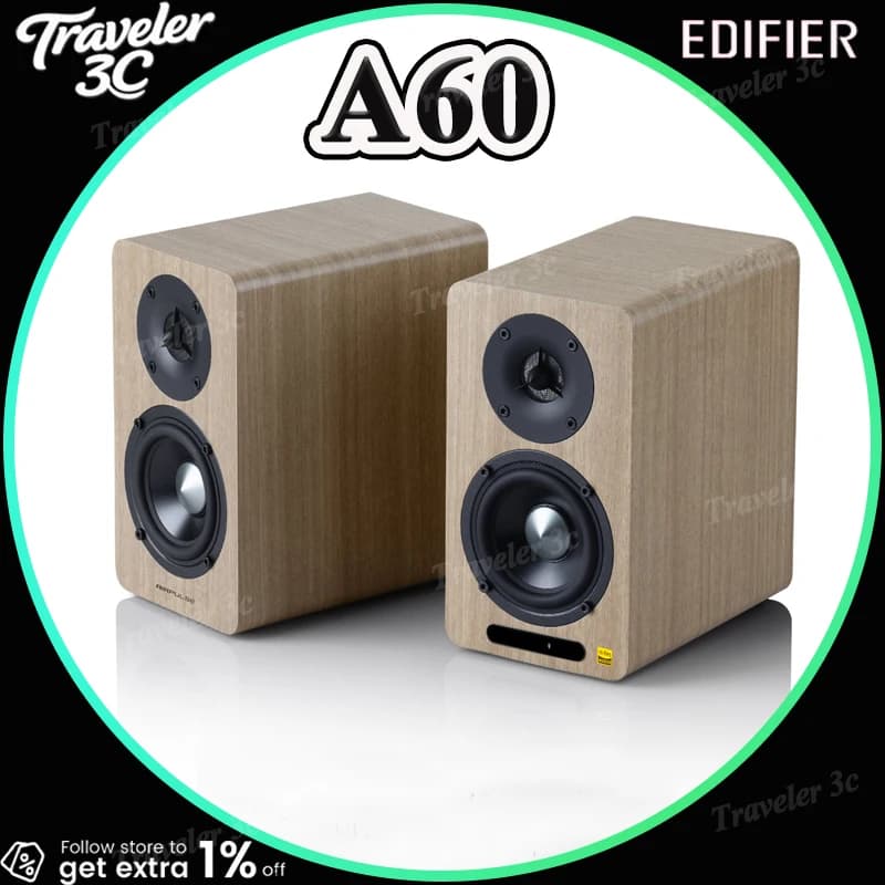 Edifier AIRPULSE A60 Desktop Hifi Bluetooth Speakers Customized Soundbox Loudspeaker High Fidelity Bluetooth 5.1 Laptop Gift PC