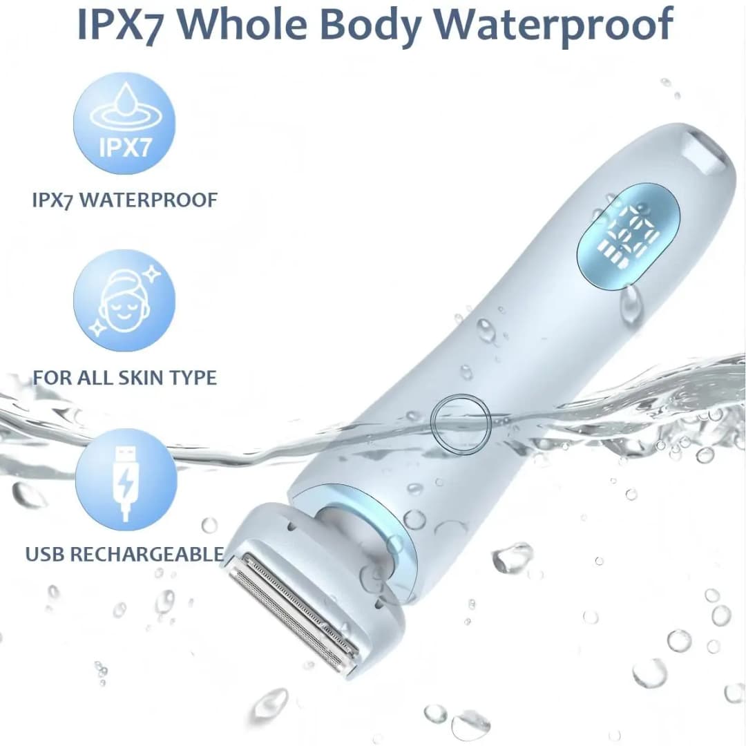 Electric Shaver for Women Painless Lady Razor Facial Hair Remover Wet and Dry Portable Bikini Trimmer for Face Armpit Legs Body - 5