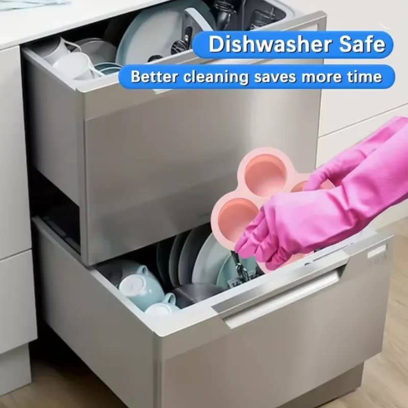 1 قطعة قابلة لإعادة الاستخدام سيليكون الهواء المقلاة قالب البيض غير عصا قوالب كب كيك لفرن محمصة الهواء ، اكسسوارات المقلاة الهوائية للخبز - 6