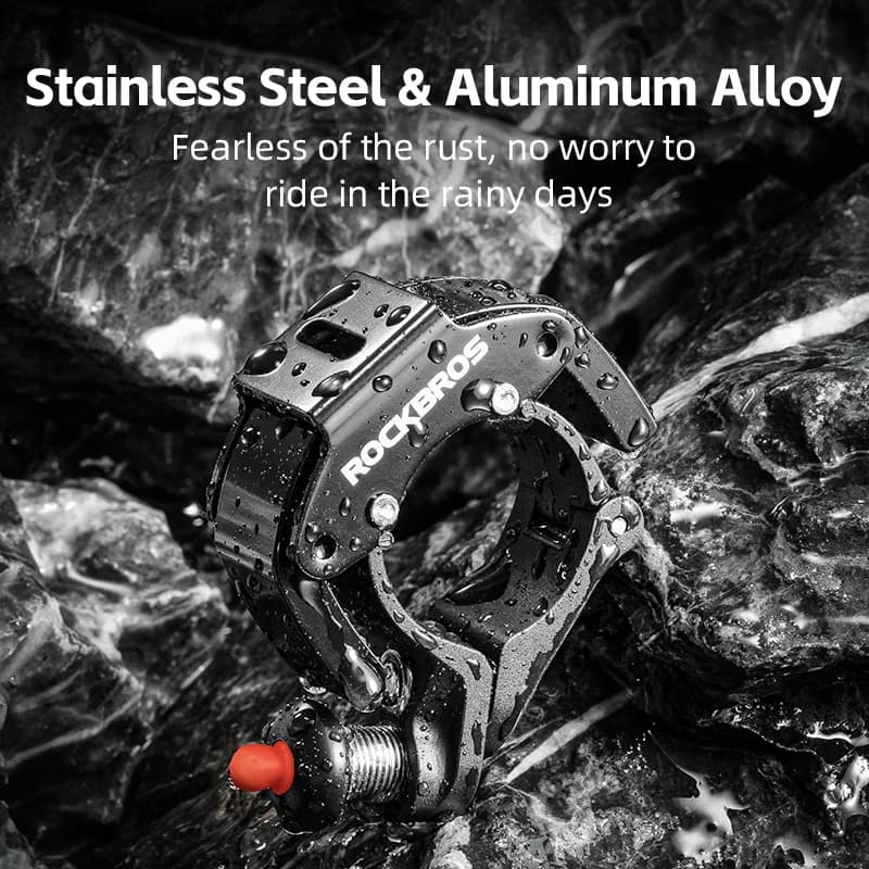 جرس دراجة ROCKBROS من سبائك الألمنيوم بوق صغير الحجم محمول إنذار صوتي لسلامة دراجة الطريق MTB حلقة دراجة اكسسوارات الدراجات - 3