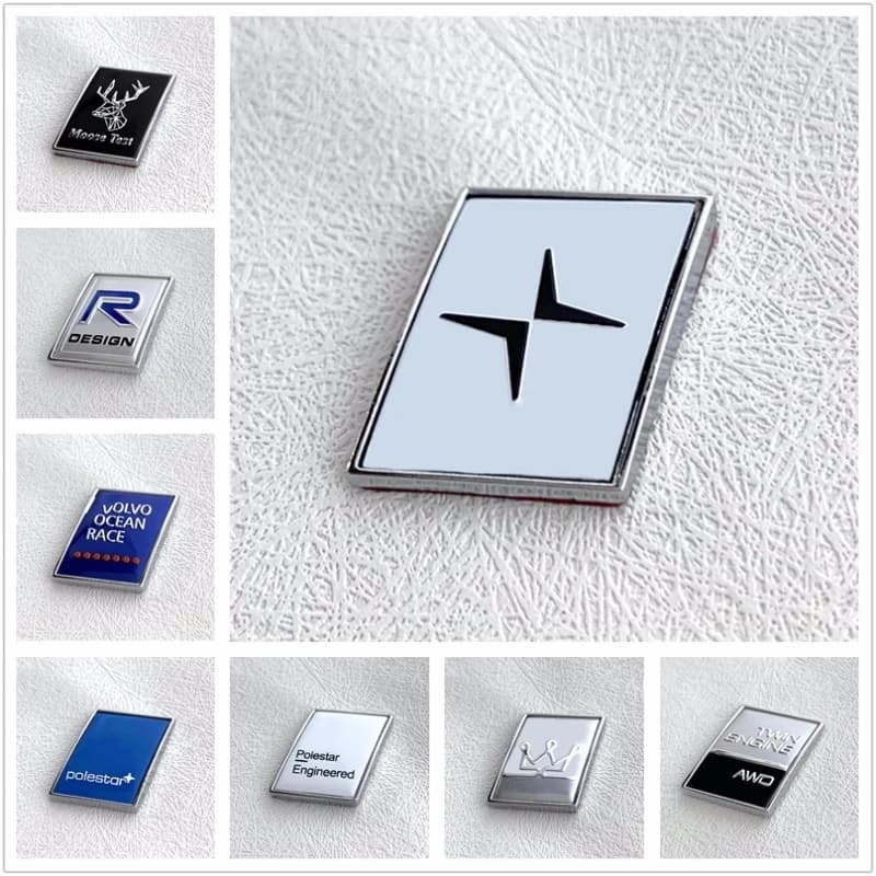 ملصق شعار AWD بعلم السويد وغزال الرنة لصندوق السيارة لسيارات فولفو Rdesign Polestar V50 S60 XC60 S40 XC40 XC90 V60