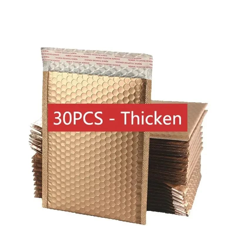 30 قطعة مغلفات بريدية مبطنة بفقاعات الليزر، أكياس تعبئة وتغليف للأعمال، فقاعة بريدية للشحن